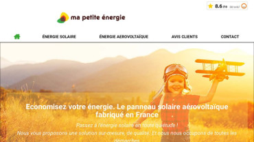 Page d'accueil du site : Ma Petite Énergie