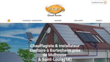 Page d'accueil du site : Runser Chauffage Elec Sanitaire - RCES