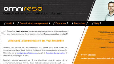 Page d'accueil du site : Omnireso