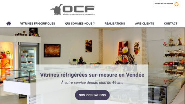 Page d'accueil du site : Ouest Construction Frigorifique (OCF)
