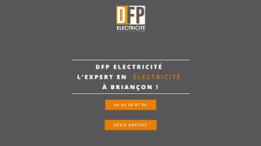 Page d'accueil du site : Dfp Electricite