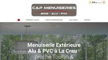 Page d'accueil du site : CAP Menuiseries