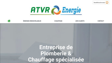 Page d'accueil du site : ATVR Energie