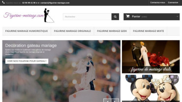 Page d'accueil du site : Figurine mariage
