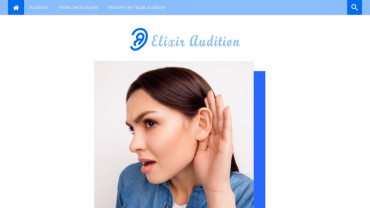 Page d'accueil du site : Elixir Audition