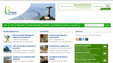 Page d'accueil du site : BrasilBresil