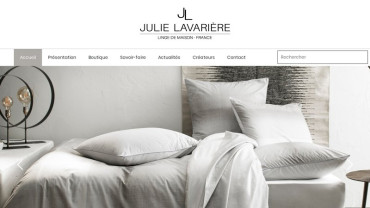 Page d'accueil du site : Julie Lavarière