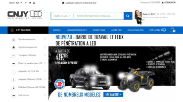 Page d'accueil du site : Cnjy-led.fr