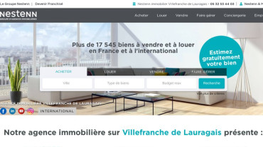 Page d'accueil du site : Nestenn Villefranche de Lauragais