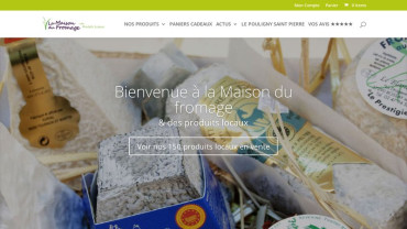 Page d'accueil du site : Maison du fromage