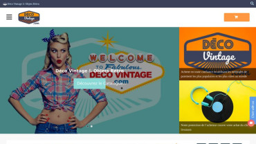 Page d'accueil du site : Deco Vintage