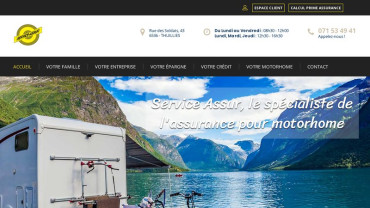 Page d'accueil du site : Service Assur