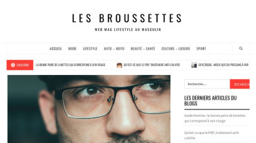 Page d'accueil du site : Les Broussettes