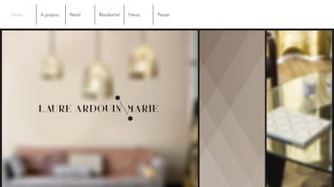 Page d'accueil du site : Laure Ardouin Marie