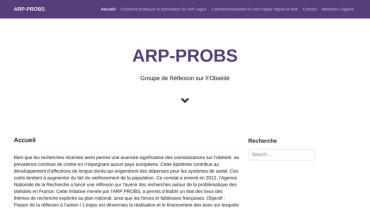 Page d'accueil du site : Arp-probs.fr