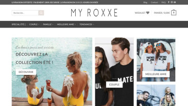 Page d'accueil du site : myroxxe
