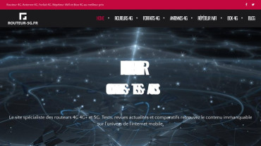 Page d'accueil du site : Routeur-5g.fr 