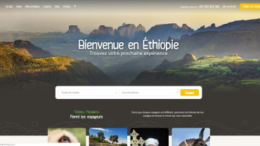 Page d'accueil du site : Voyage Ethiopie