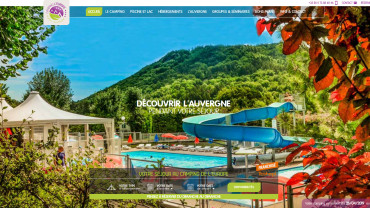 Page d'accueil du site : Camping Auvergne