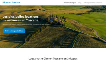 Page d'accueil du site : gites-en-toscane
