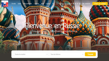 Page d'accueil du site : Voyage Russie