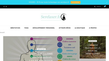 Page d'accueil du site : Serelaxer