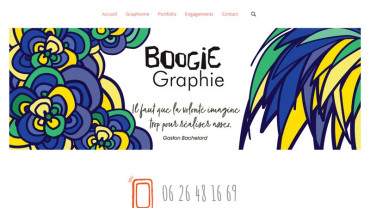 Page d'accueil du site : Boogiegraphie