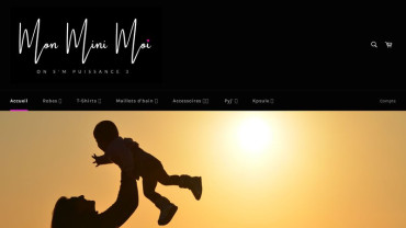 Page d'accueil du site : Mon Mini Moi 