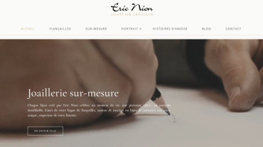 Page d'accueil du site : Eric Nion