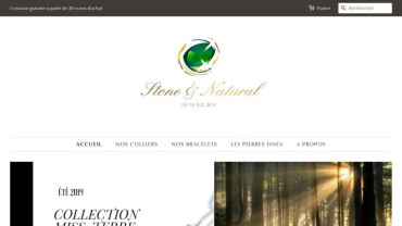 Page d'accueil du site : Stone and Natural