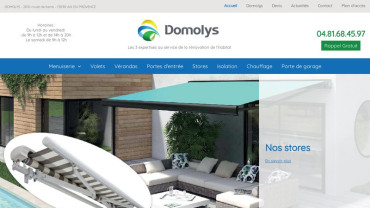 Page d'accueil du site : Domolys