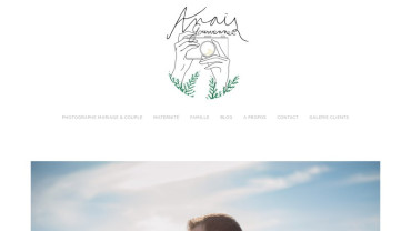 Page d'accueil du site : Anaïs Gourvennec