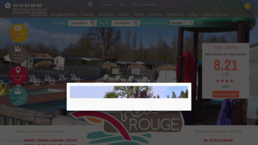 Page d'accueil du site : Camping Le Pont Rouge