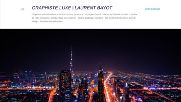 Page d'accueil du site : Graphiste Luxe