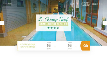 Page d'accueil du site : Camping Le Champ Neuf 
