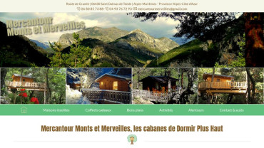 Page d'accueil du site : Mercantour Monts et Merveilles