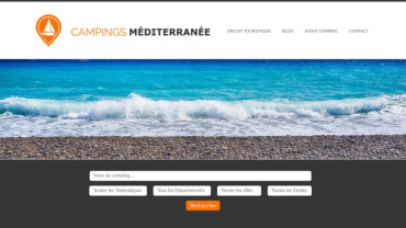 Page d'accueil du site : Camping Méditerranée 
