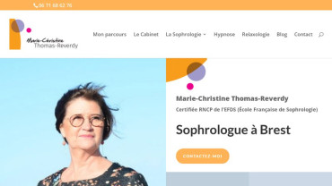 Page d'accueil du site : Marie-Christine Thomas-Reverdy