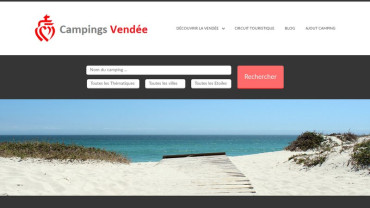 Page d'accueil du site : Camping Vendée