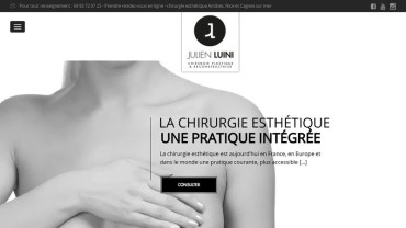 Page d'accueil du site : Docteur Julien Luini