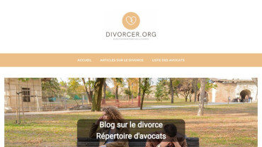 Page d'accueil du site : Divorcer