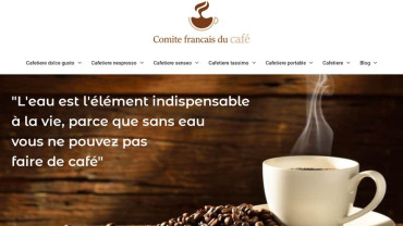 Page d'accueil du site : Comité Français du Café