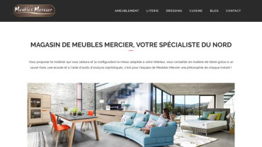 Page d'accueil du site : Meubles Mercier