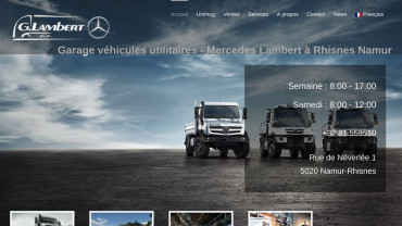Page d'accueil du site : Lambert Mercedes 