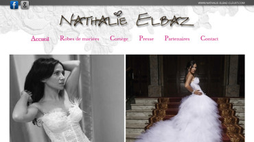 Page d'accueil du site : Nathalie Elbaz