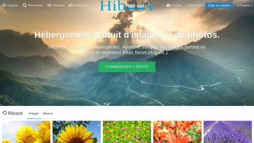 Page d'accueil du site : hiboox