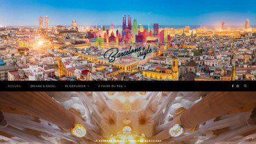 Page d'accueil du site : Barcelone