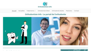 Page d'accueil du site : Orthodontiste Info