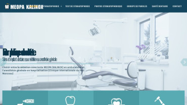Page d'accueil du site : Phobie dentiste