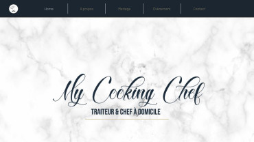 Page d'accueil du site : My cooking chef